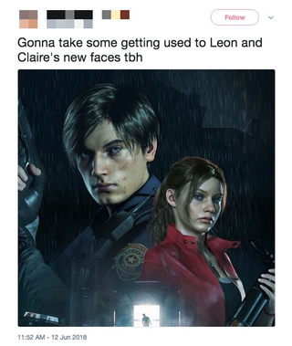 Illustration for article titled Some Fans Aren't Feeling Resident Evil 2's Remake FacesÂ